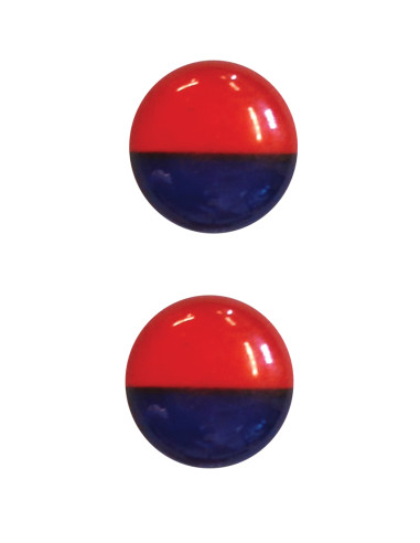Marking on handle - Barva plast - červená/modrá - 2 ks