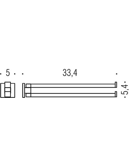 Полотенцедержатель Colombo Design BasicQ B3712 хром - 2