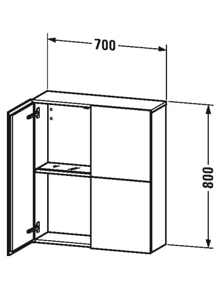Duravit Wall Cabinet L-Cube - 3