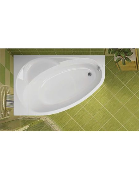 Акриловая ванна Vagnerplast Flora 150x100 L ультра-белая - 2
