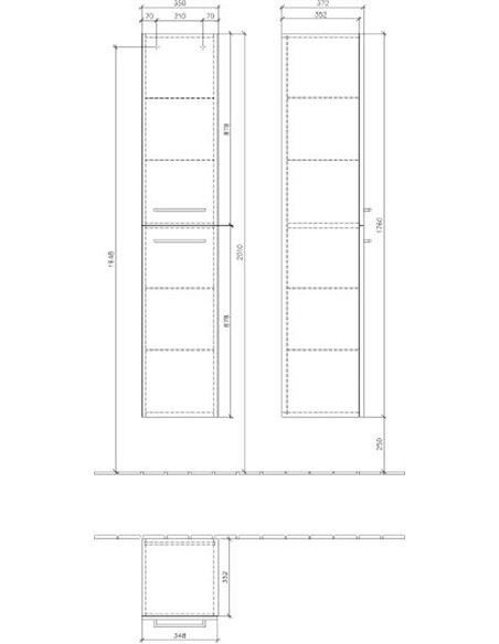 Villeroy & Boch Tall Storage Unit Avento 35 - 4