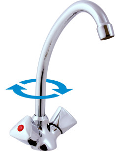 Sink lever mixer for low presure water CHROME - Barva...