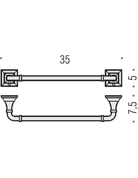 Полотенцедержатель Colombo Design Portofino B3209 хром - 3