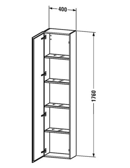 Duravit Tall Storage Unit L-Cube - 3