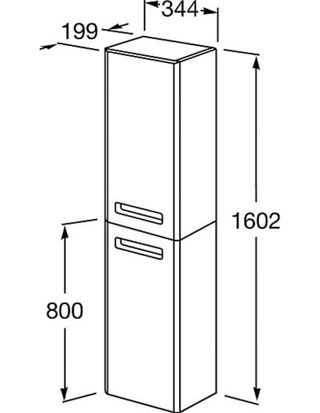 Roca Tall Storage Unit Gap - 2