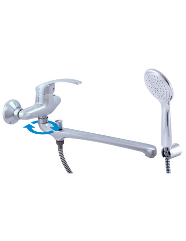 Bath-shower lever mixer MISSISSIPPI - Barva chrom,Rozměr 100 mm