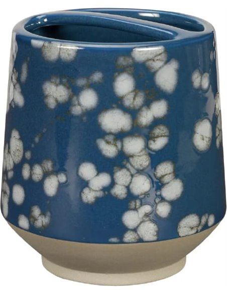 Creative Bath Glass Indigo Blossoms IND60BLU - 1