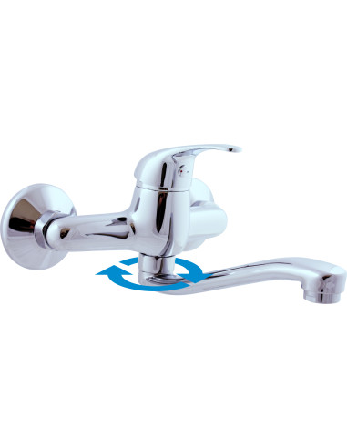 Sink lever mixer SAZAVA - Barva chrom,Rozměr 100 mm,Typ ručky SA001.0/26