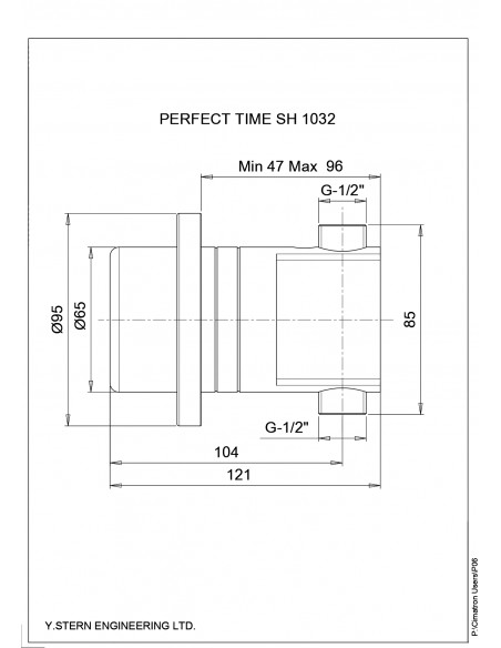 Stern iebūvējams dušas krāns ar dozātoru Perfect Time SH 1031 - 2