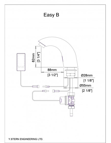 Stern Basin Mixer with Sensor Easy B 246010 - 2