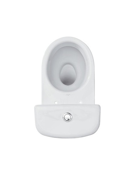 Cersanit WC kompaktpods ar vāku, horizontālais izvads MERIDA 6908 - 2