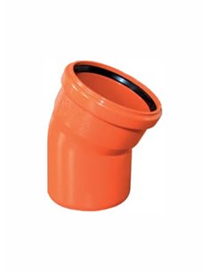Sewage elbow PVC DN110/15^ 851 - 1