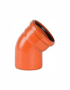 Sewage elbow PVC DN110/45^ 851 - 1