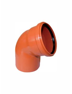Sewage elbow PVC DN110/67^ 851 - 1