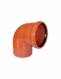 Sewage elbow PVC DN110/87^ 851 - 1