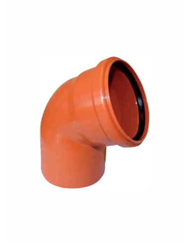 Sewage elbow PVC DN125/67^ 851 - 1