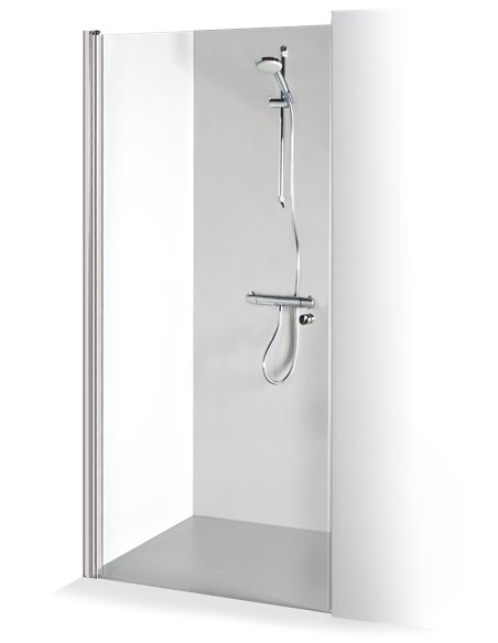 Baltijos Brasta dušas durvis GRETA 80 caurspidīgs stikls - 1