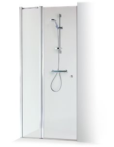 Baltijos Brasta dušas durvis GRETA PLUS 80 caurspidīgs stikls - 1
