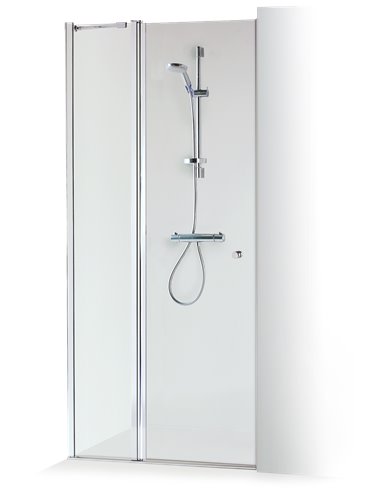 Baltijos Brasta dušas durvis GRETA PLUS 100 caurspidīgs stikls - 1