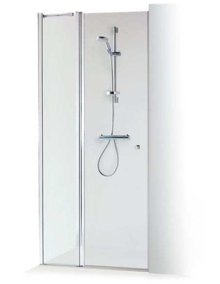 Baltijos Brasta dušas durvis GRETA PLUS 110 caurspidīgs stikls - 1