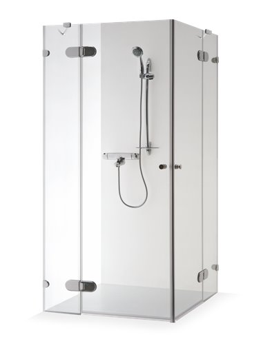 Baltijos Brasta shower enclosure LIEPA PLUS 80x80 transparent glass - 1