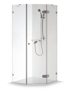 Baltijos Brasta shower enclosure NIDA 90x90 transparent glass - 1