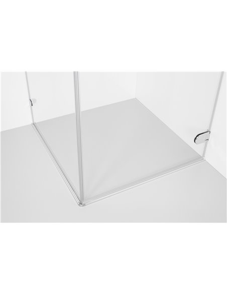 Baltijos Brasta shower enclosure NORA 100x100 transparent glass - 4