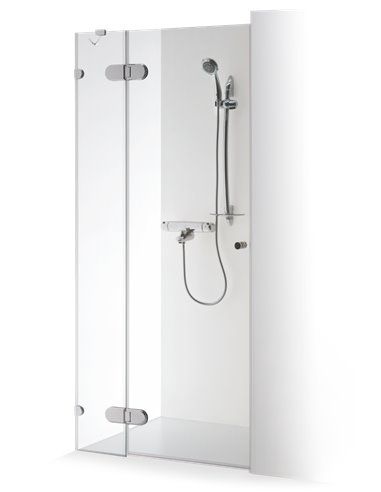 Baltijos Brasta dušas durvis IEVA PLUS 80 caurspidīgs stikls - 1