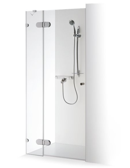 Baltijos Brasta dušas durvis IEVA PLUS 80 caurspidīgs stikls - 1