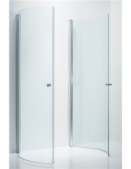 Baltijos Brasta dušas durvis IRMA 80 caurspidīgs stikls - 3