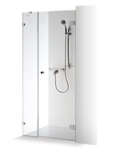 Baltijos Brasta dušas durvis IRMA 110 caurspidīgs stikls - 1