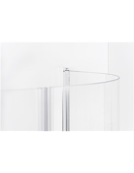 Baltijos Brasta shower door IRMA 120 transparent glass - 4