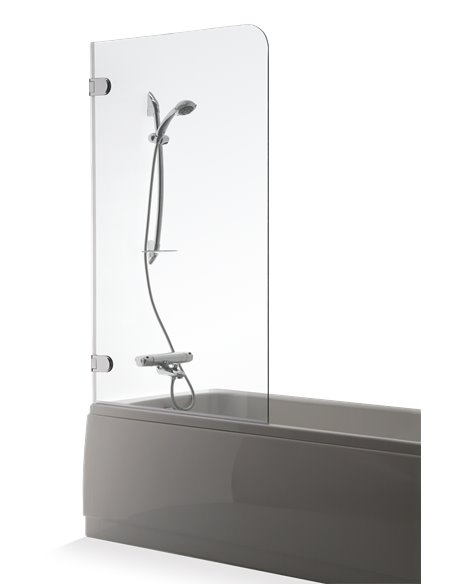 Baltijos Brasta стенка на ванную MEDA 75 прозрачное стекло - 1