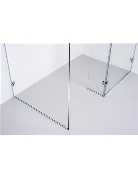 Baltijos Brasta shower enclosure BONA 150x90 transparent glass - 3