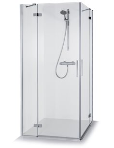 Baltijos Brasta shower enclosure LORA 80x80 transparent glass - 1