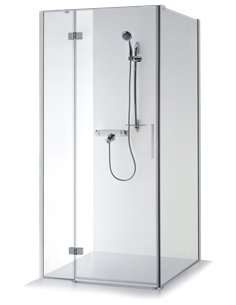 Baltijos Brasta shower enclosure NINA PLUS 80x80 transparent glass - 1