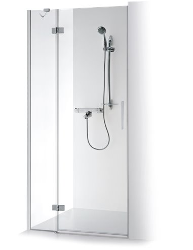 Baltijos Brasta dušas durvis TINA PLUS 90 caurspidīgs stikls - 1