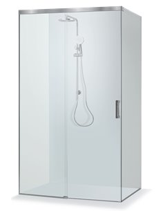 Baltijos Brasta shower enclosure MILDA SOFT 110x80 transparent glass - 1