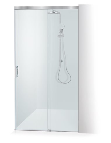 Baltijos Brasta dušas durvis GABIJA SOFT 130 caurspidīgs stikls - 1