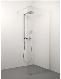 Stikla Serviss Shower wall ERIKA 80x200 Clear - 1