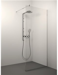 Stikla Serviss dušas siena KAIRA 60x200 Caurspīdīga - 1