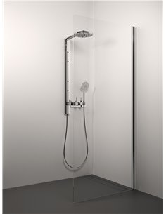Stikla Serviss dušas siena LISA 60x200 Caurspīdīga - 1