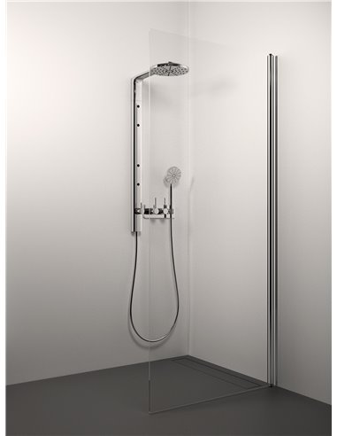 Stikla Serviss dušas siena LISA 60x200 Caurspīdīga - 1