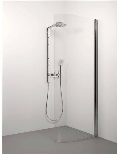 Stikla Serviss Shower wall DANIELA 75x200 Clear - 1
