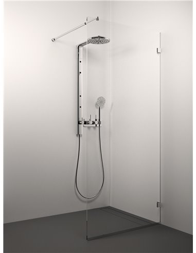 Stikla Serviss Shower wall SARA 80x200 Clear - 1