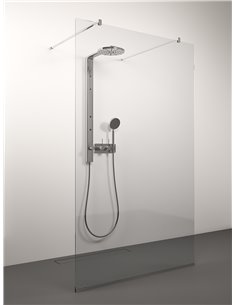 Stikla Serviss dušas siena UNO 130x200 Caurspīdīga - 1