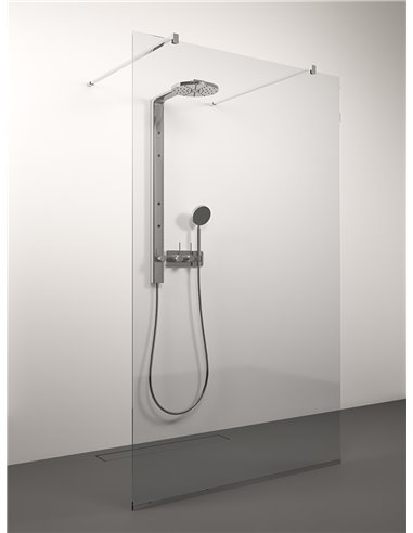 Stikla Serviss dušas siena UNO 160x200 Caurspīdīga - 1