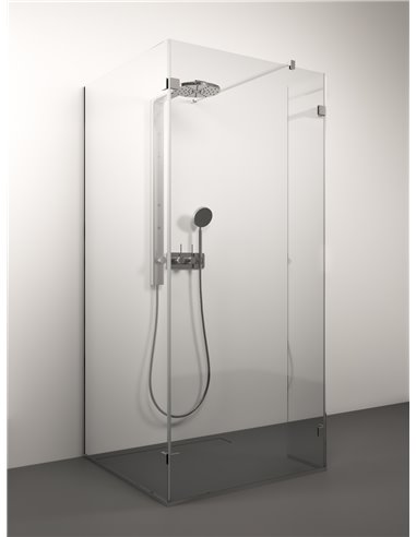 Stikla Serviss dušas siena QUATTRO 90x90x200 Caurspīdīga - 1