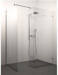 Stikla Serviss dušas siena CINQUE 140x80x200 Caurspīdīga - 1