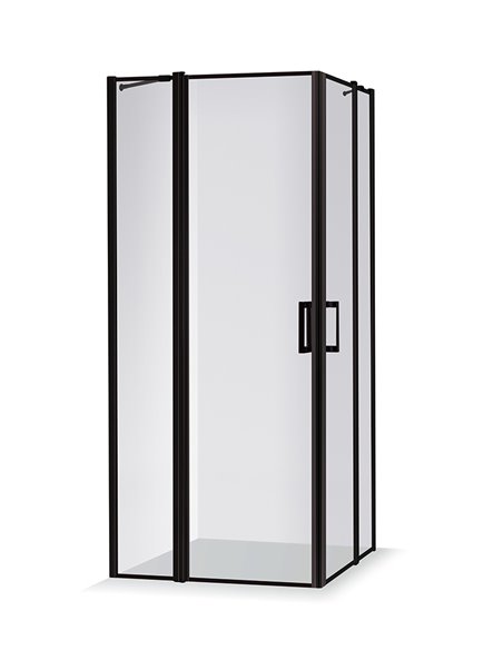 Baltijos Brasta shower enclosure SIMA NERO FRAME 90x90 transparent glass